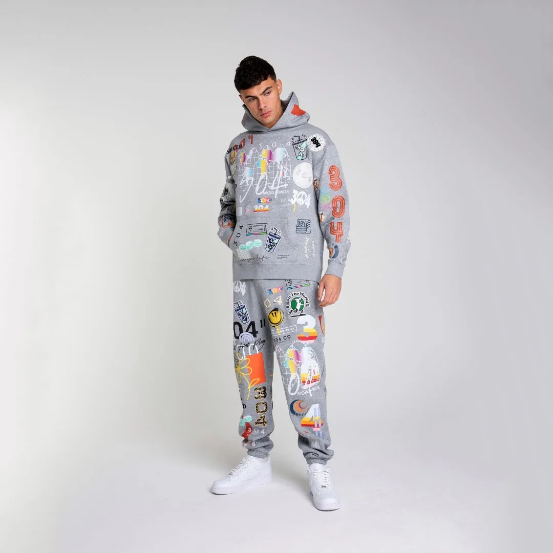 304 Mens Apex 2.0 Hoodie Athletic Heather