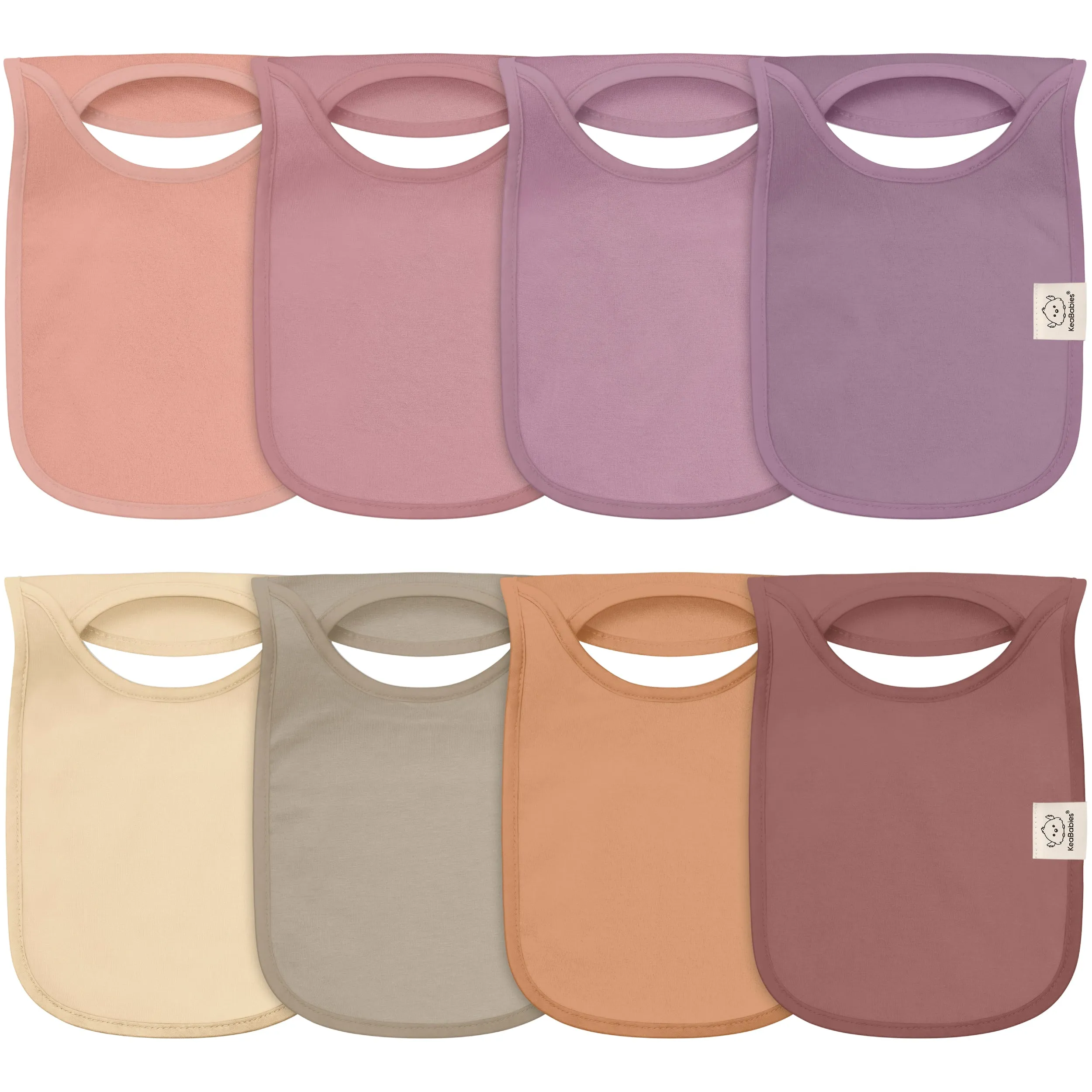 8-Pack Hallo Drool Bibs