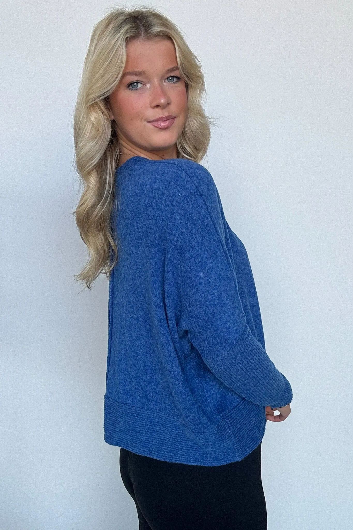 Adelaida Soft Knit Dolman Sleeve Sweater - BACK IN STOCK