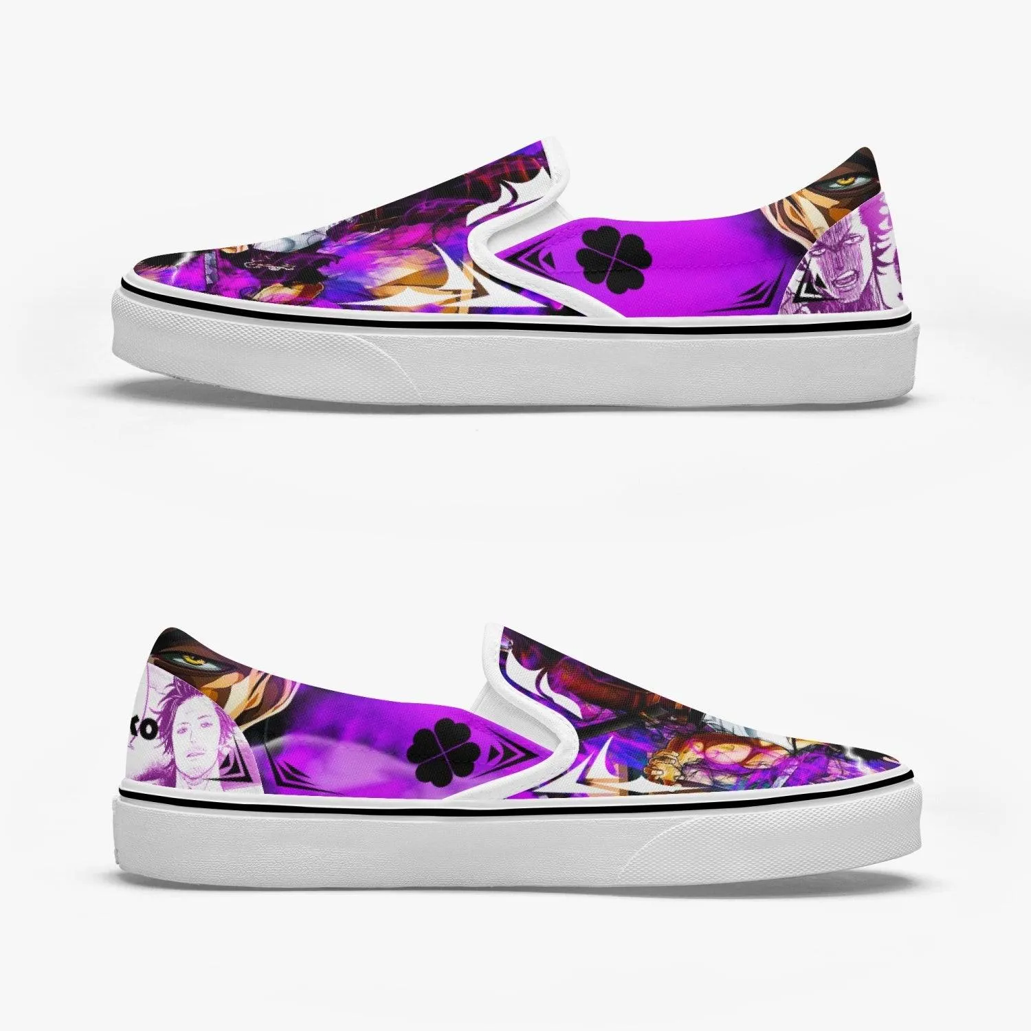 Black Clover Yami Sukehiro Slip Ons Anime Shoes