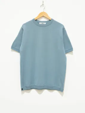 C/N Knit T-Shirt - Blue Gray