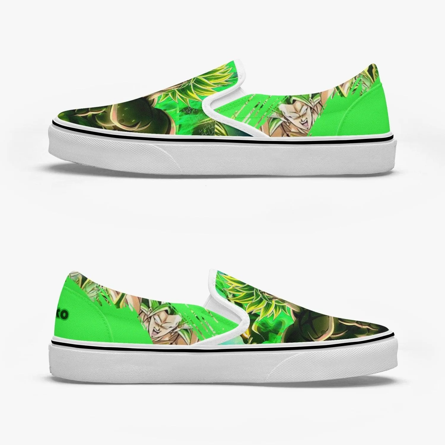 Dragonball Z Broly Slip Ons Anime Shoes