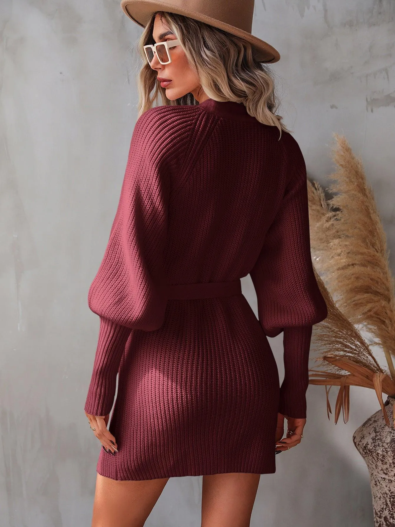 Glamorous Wrap Sweater Dress