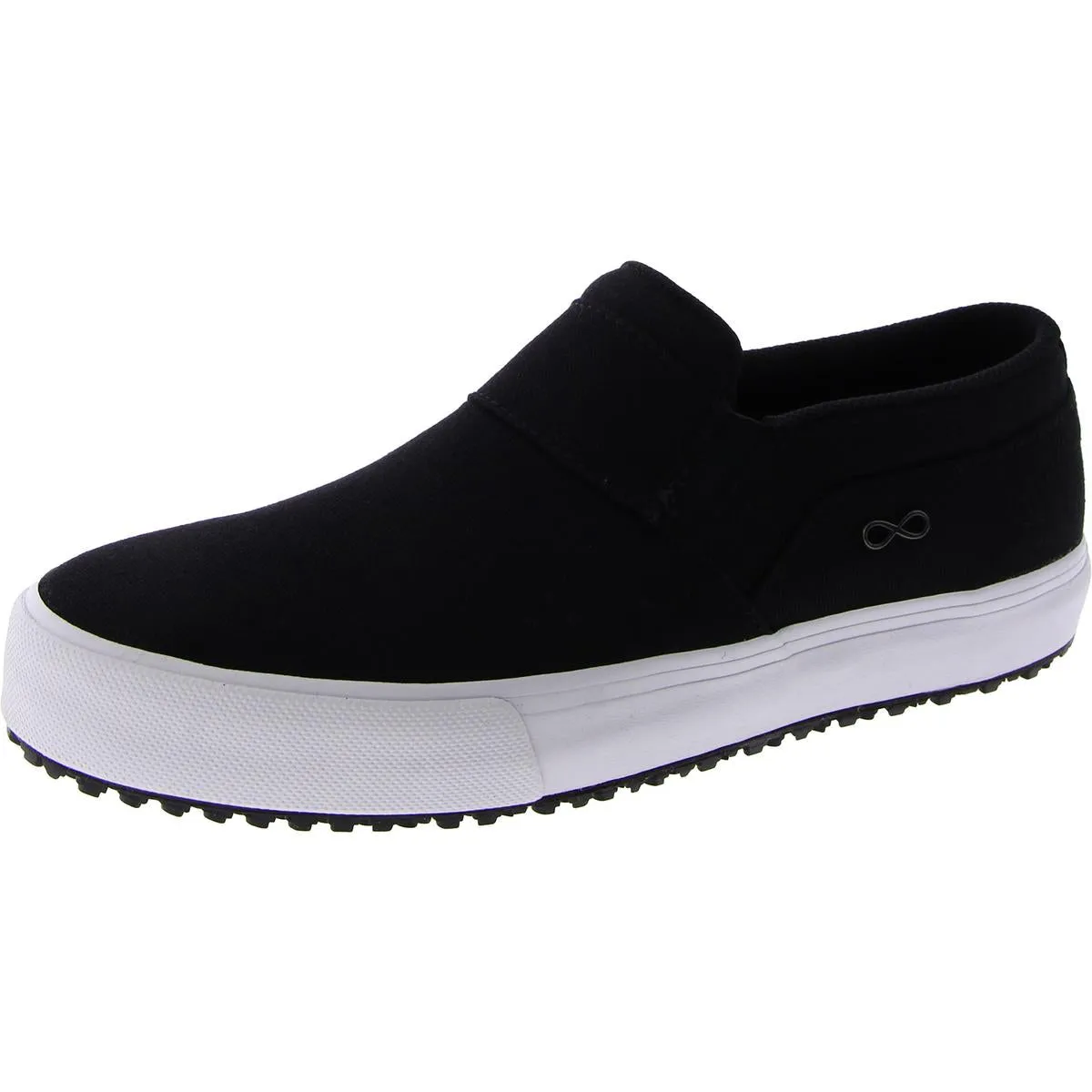 Infinity Womens Rush Leather Slip On Slip-On Sneakers