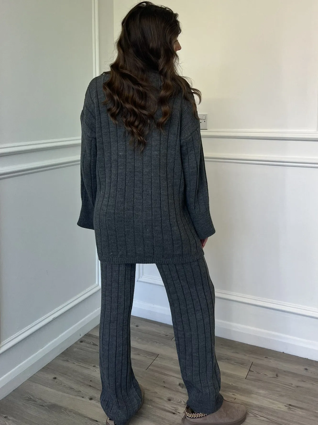 Naia Knitted Co-Ord - Grey